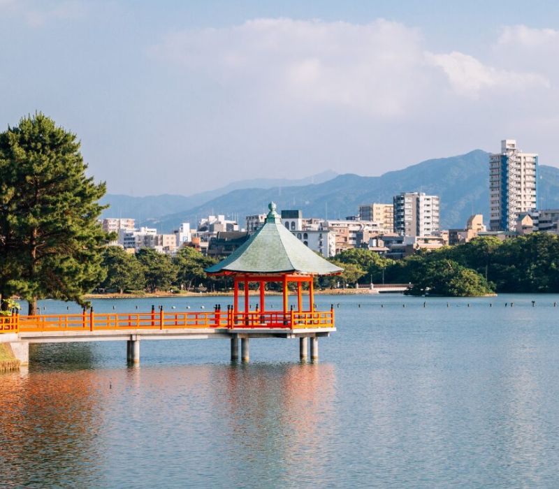 Ohori Park, Fukuoka: Công viên hồ nước đẹp nhất Nhật Bản