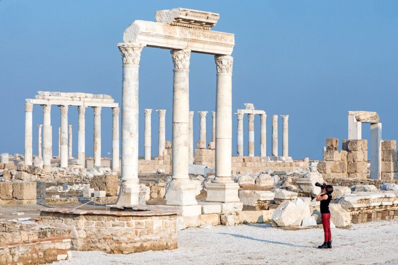 Pamukkale lâu đài bông bên những vách đá trắng ở Thổ Nhĩ Kỳ 10