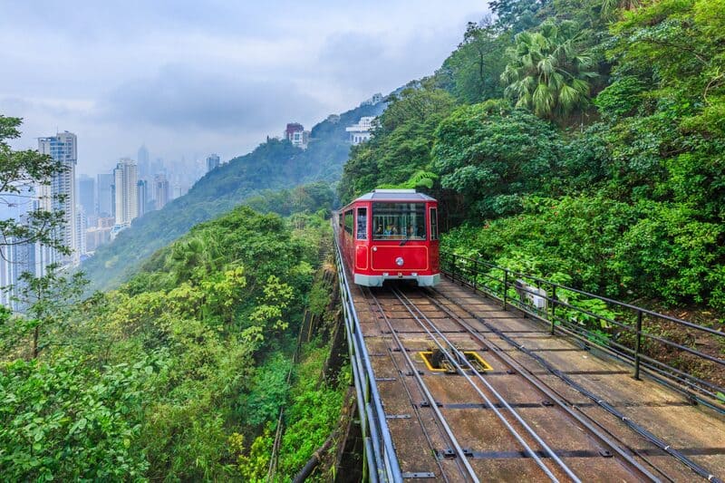 Cùng xe điện Peak Tram chinh phục du lịch Hong Kong 3