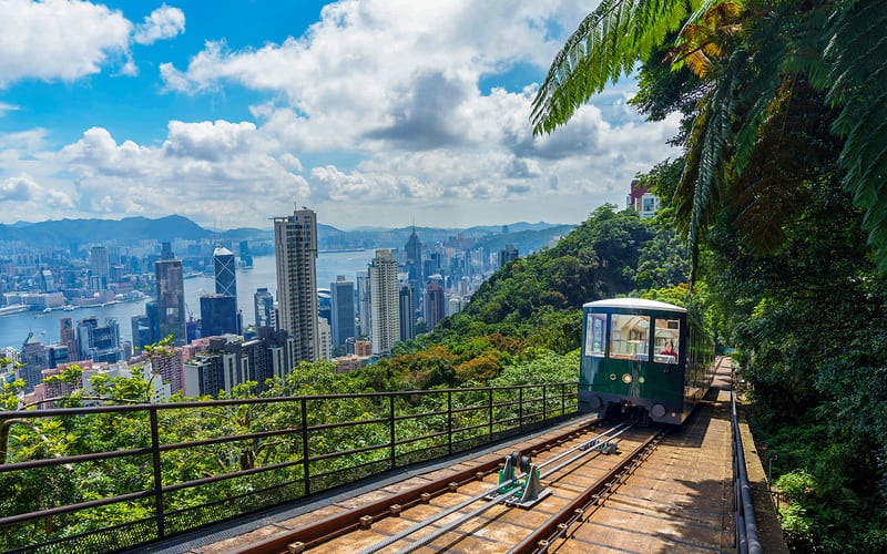 Cùng xe điện Peak Tram chinh phục du lịch Hong Kong 5