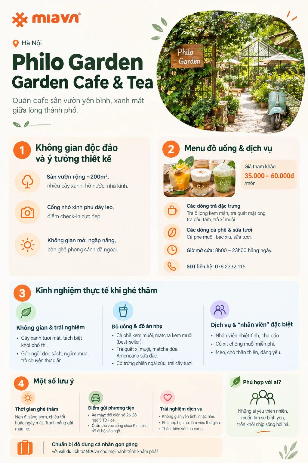 Philo Garden - Garden Cafe & Tea, ốc đảo xanh giữa Hà Nội 2