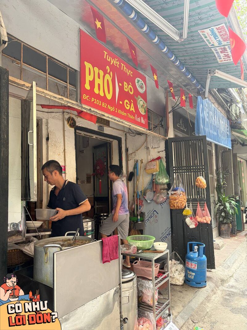 Phở Tuyết Thực Khâm Thiên vẫn giữ mức giá bình ổn 23k giữa lòng Hà Nội 2