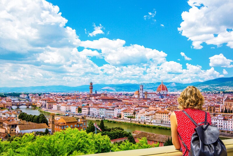 Piazzale Michelangelo quảng trường mang tầm nhìn toàn cảnh Florence Ý 2