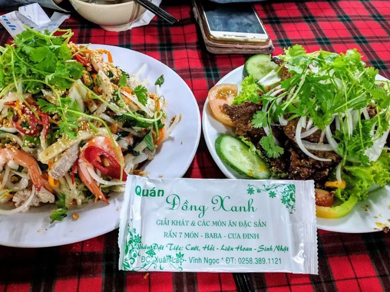 Quán Đồng Xanh Nha Trang: Không gian sân vườn với nhiều món ngon 6