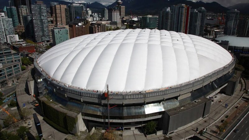 Sân vận động BC Place với mái vòm khổng lồ đặc trưng ở Vancouver 3