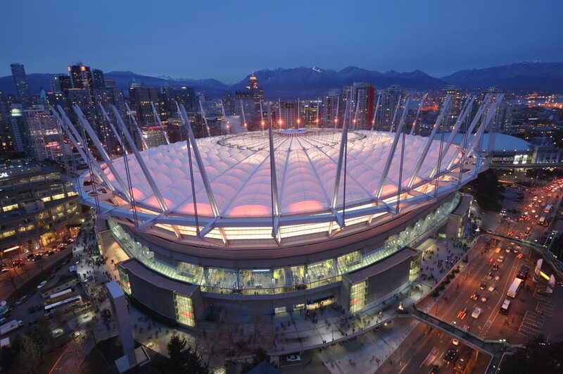 Sân vận động BC Place với mái vòm khổng lồ đặc trưng ở Vancouver 5