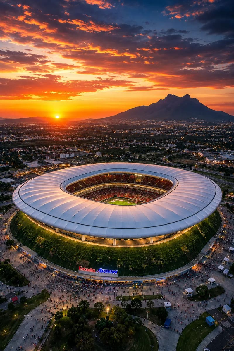Sân vận động Estadio Akron mang hình dáng ngọn núi lửa tại Mexico 8