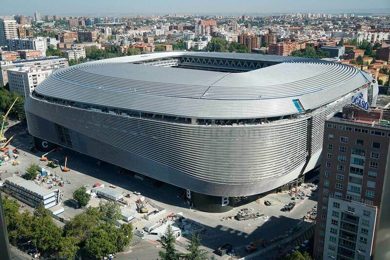 Sân vận động Santiago Bernabéu sân nhà của Real Madrid tại Tây Ban Nha