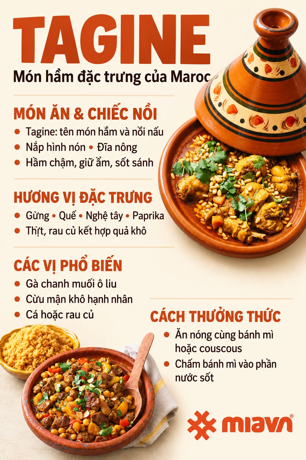 Tagine là gì? Nguồn gốc, các loại và cách ăn món hầm Maroc 2