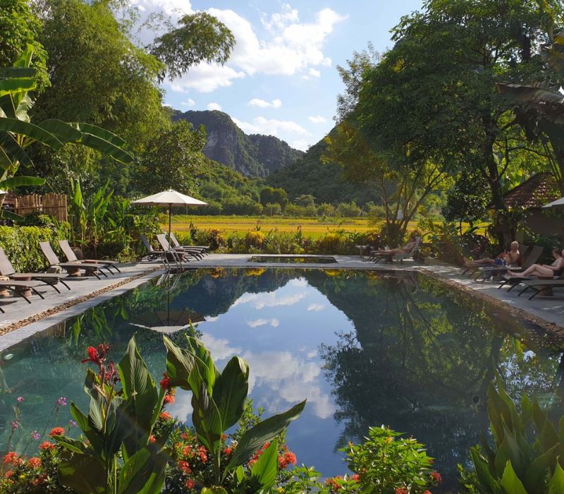 Tam Cốc Garden Resort: Ốc đảo bình yên giữa ruộng lúa và núi đá Ninh Bình