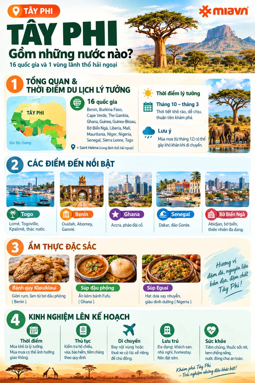 Khám phá du lịch Tây Phi đậm văn hóa, lịch sử và thiên nhiên 2