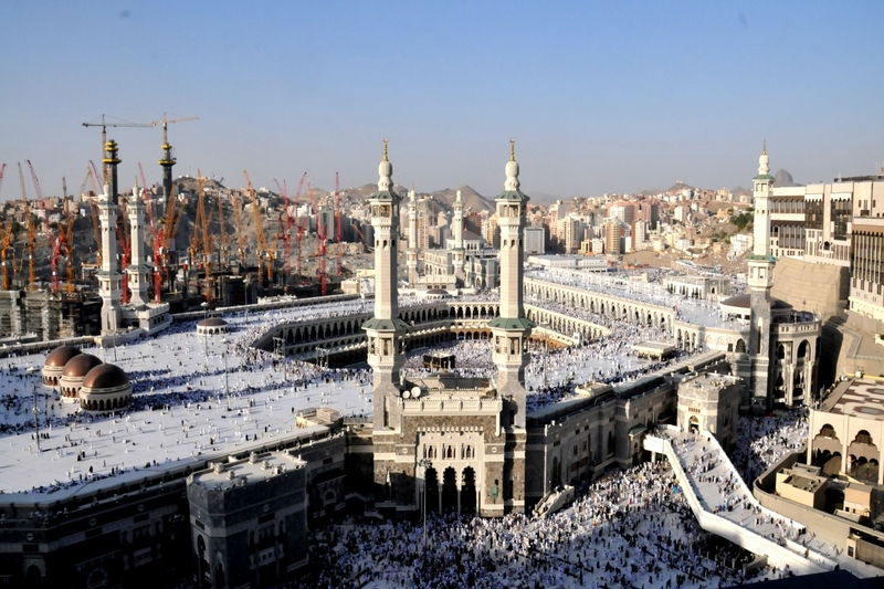 Thánh địa Mecca tại Ả Rập Saudi nơi hành hương mọi người Hồi giáo hướng về 9