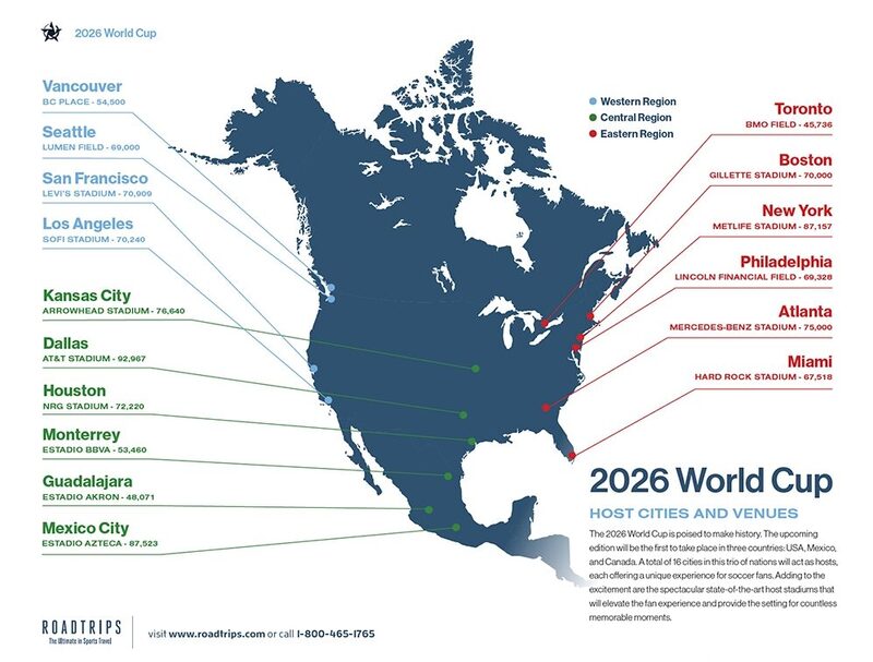 16 thành phố đăng cai World Cup 2026 ngày hội bóng đá hành tinh 2