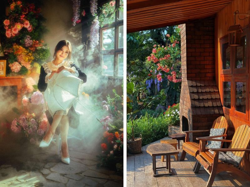 Tiệm cà phê Ông Quan: Góc cổ tích ngập hoa giữa Cần Thơ 9