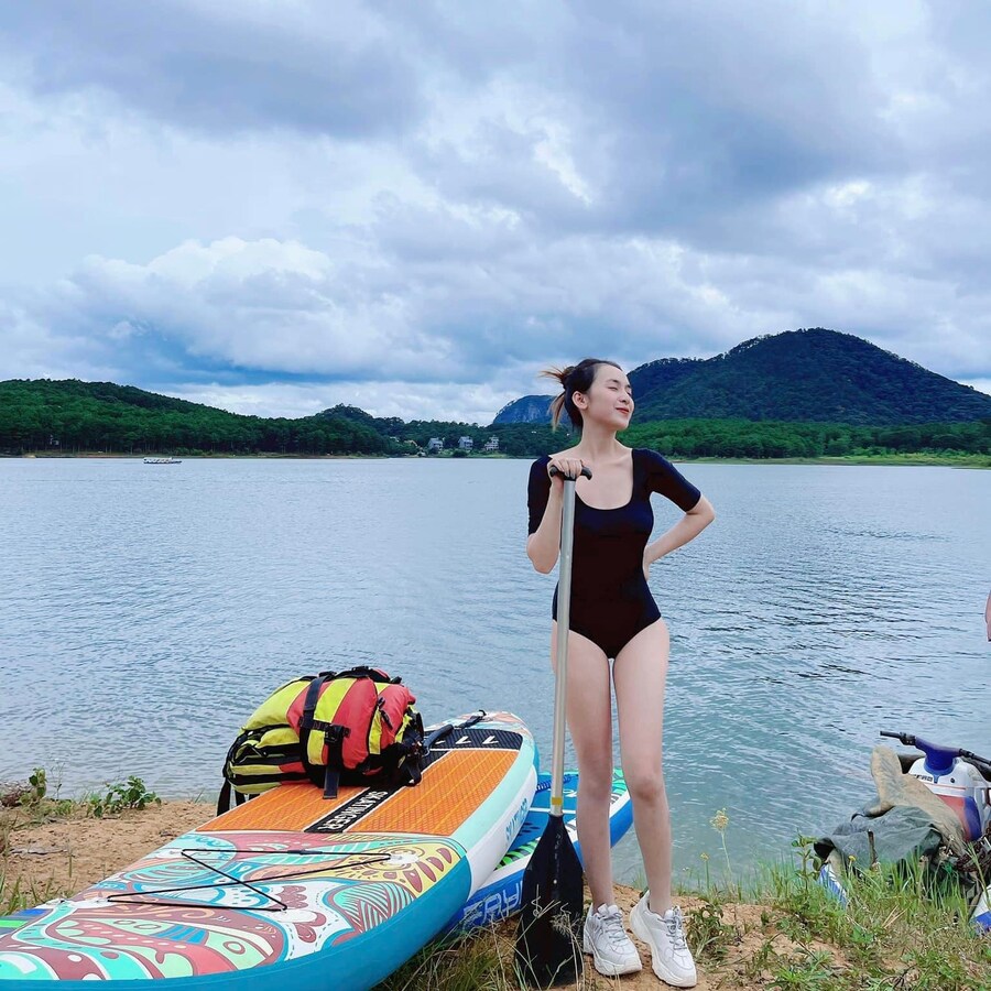 Trải nghiệm chèo SUP ở Hồ Tuyền Lâm cùng cô bạn Lam Anh 2