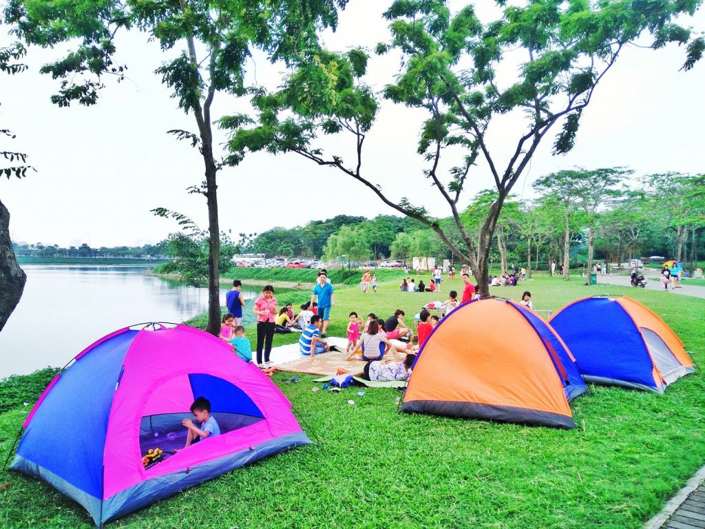 Trải nghiệm thú vị cắm trại tại công viên Yên Sở 7