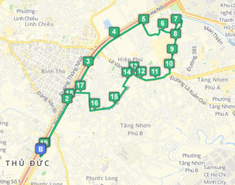 Cập nhật lộ trình 17 tuyến buýt điện kết nối Metro số 1 mới nhất 18