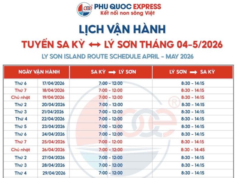 Vé tàu Lý Sơn: Giá vé, lịch tàu và cách đặt vé mới nhất 3