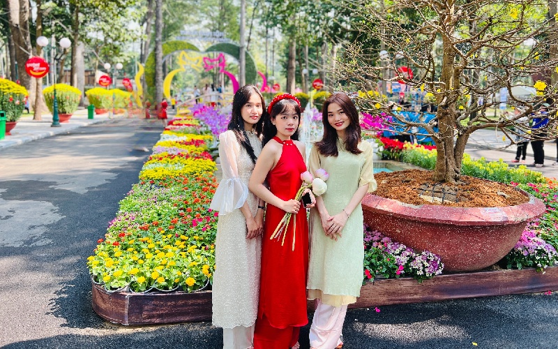 Check-in nhanh 3 vườn hoa tết đẹp, miễn phí tại TPHCM 15