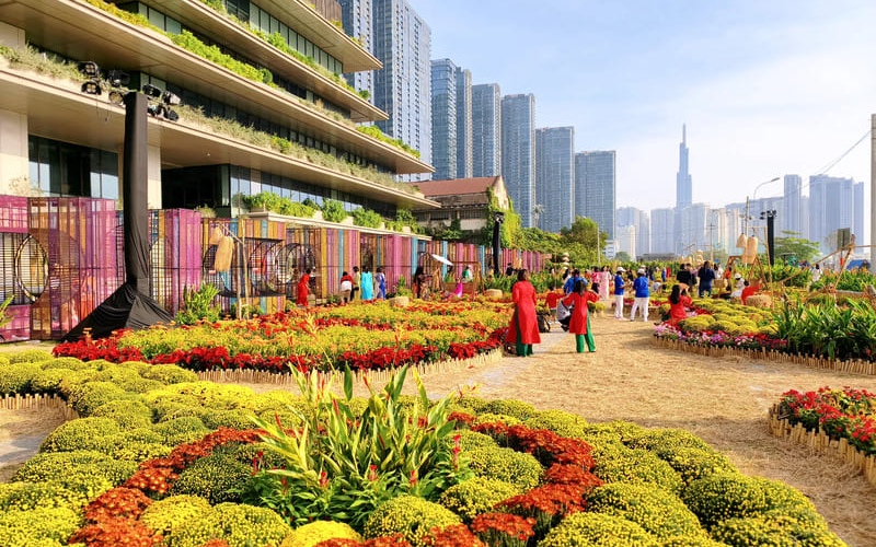 Check-in nhanh 3 vườn hoa tết đẹp, miễn phí tại TPHCM 8