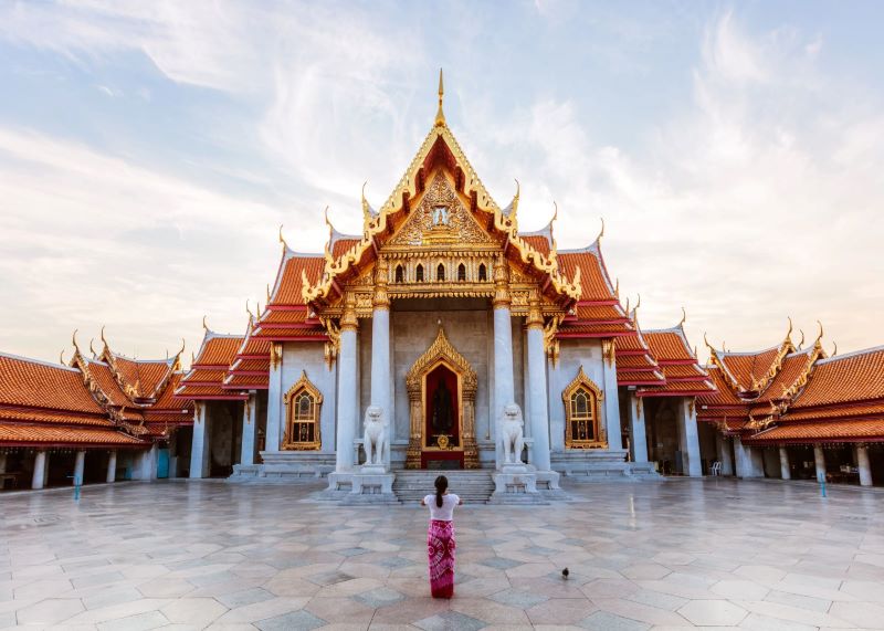 Wat Benchamabophit dát đá cẩm thạch Ý lộng lẫy tại Bangkok 6