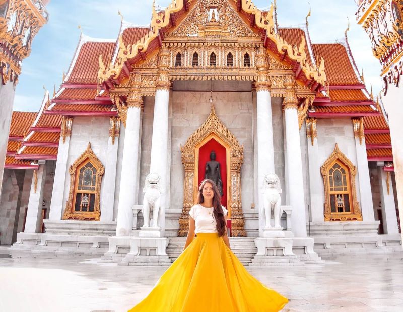 Wat Benchamabophit dát đá cẩm thạch Ý lộng lẫy tại Bangkok 7