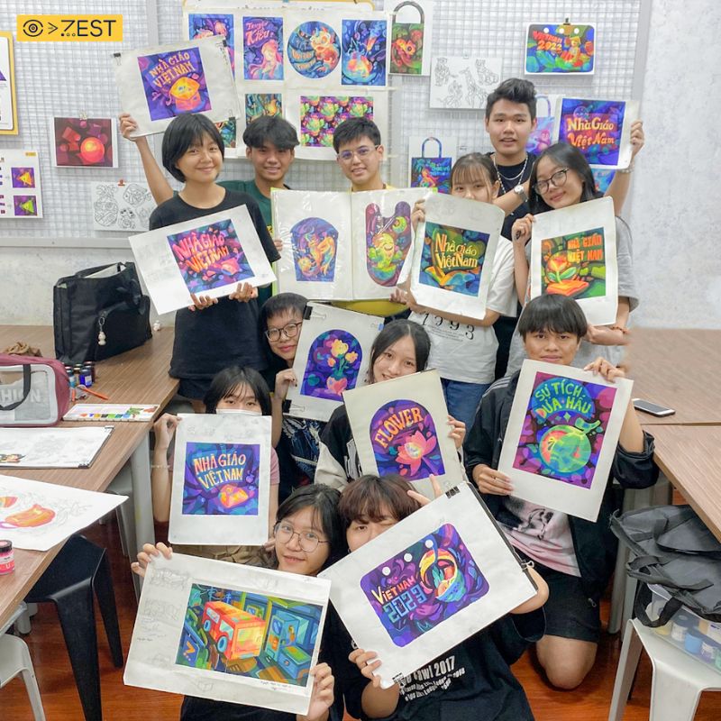 Top 9 workshop vẽ tranh nghệ thuật thư giãn tại Sài Gòn 4