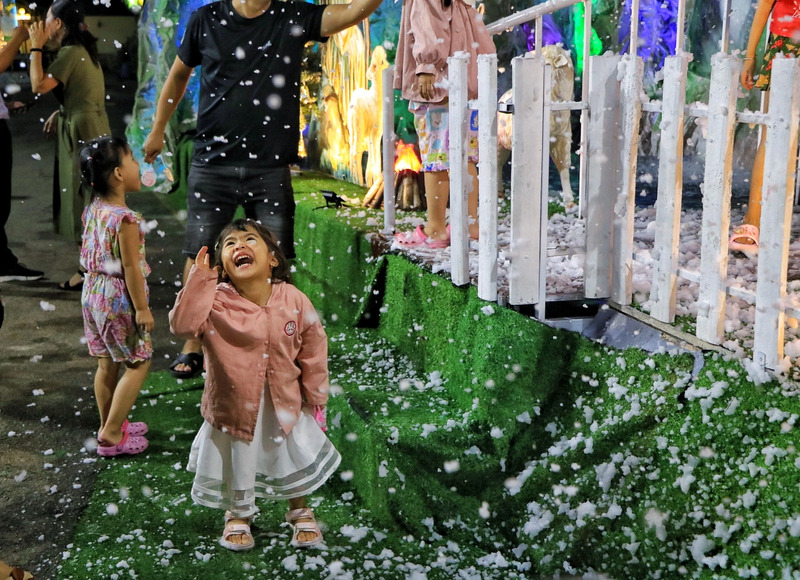 Xóm đạo Quận 8 nhộn nhịp và lung linh dưới ánh đèn Giáng Sinh 7