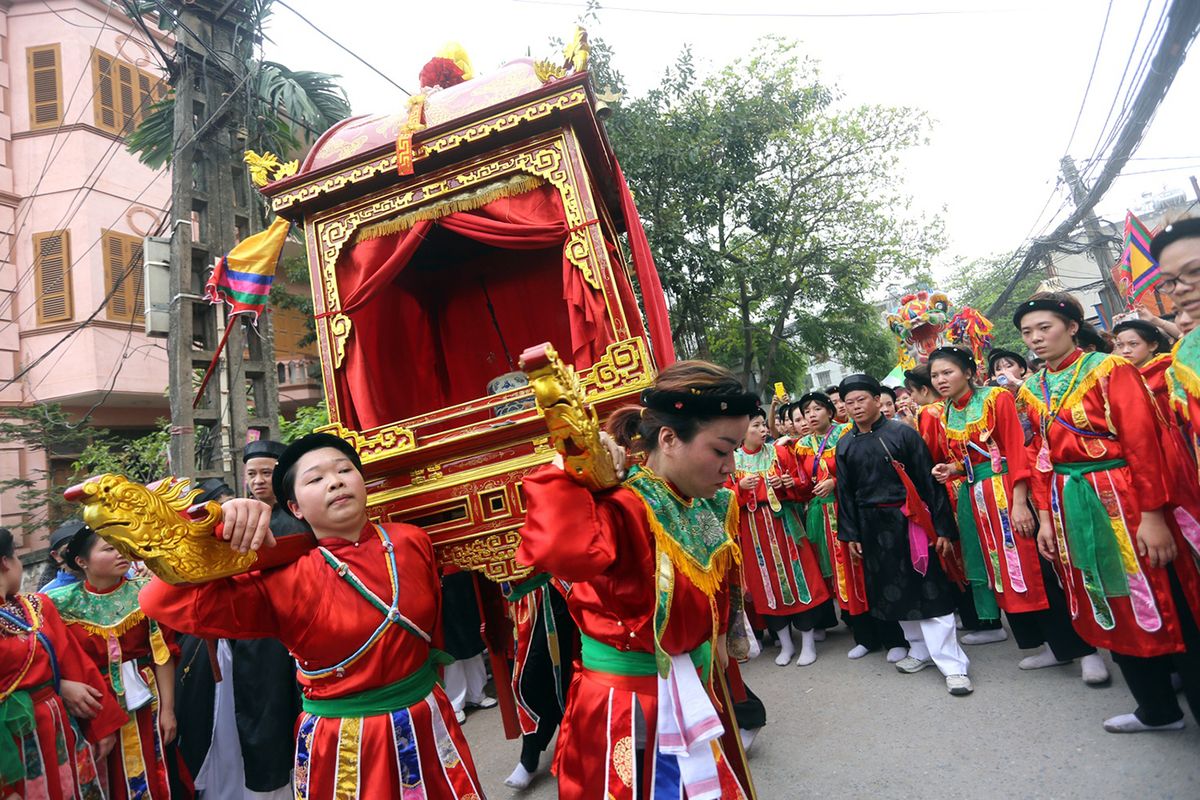 Yên bình lễ hội 5 làng Mọc - Nét đẹp dân gian giữa lòng thủ đô 5