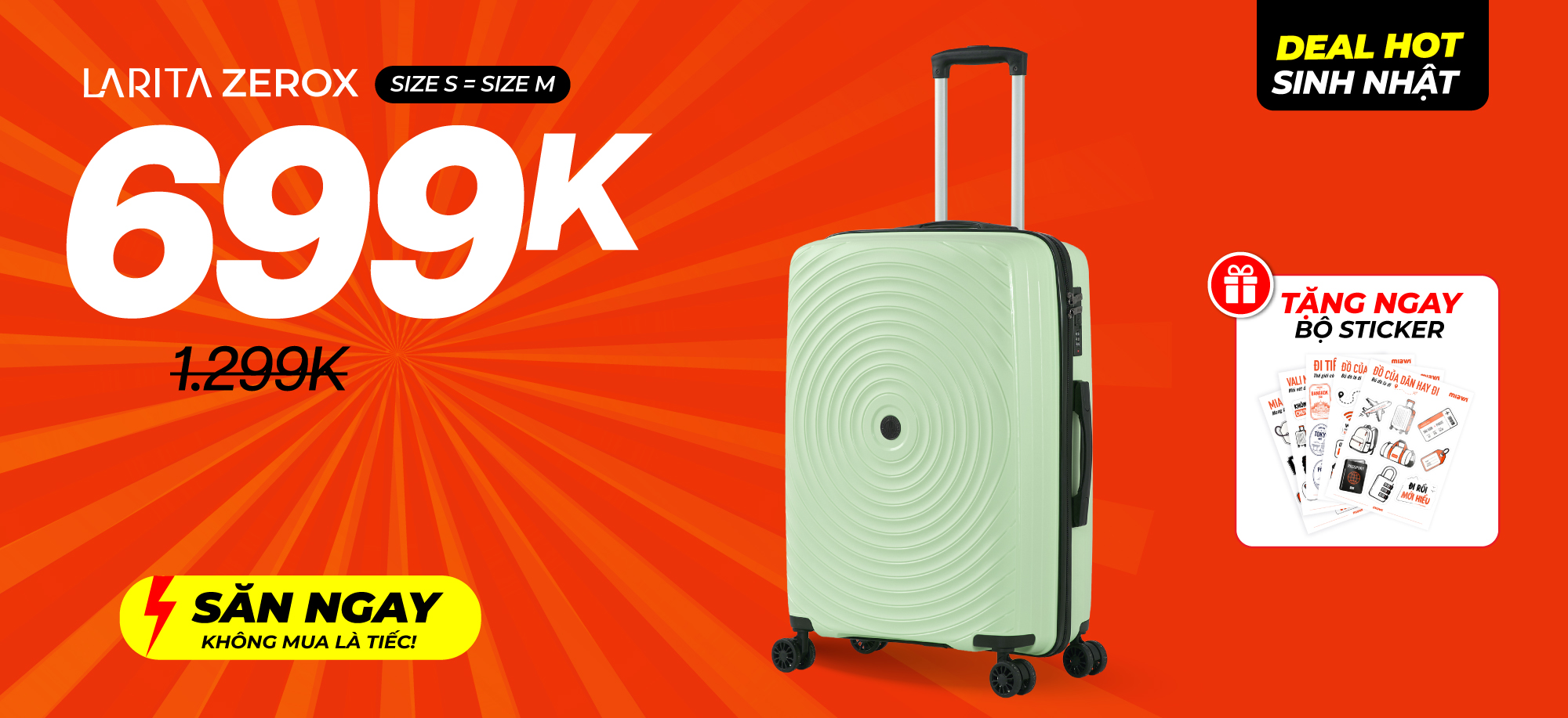 Larita Zerox chỉ 699K - Deal hot sinh nhật