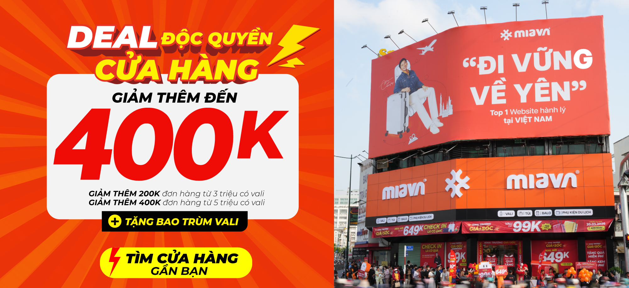 Deal độc quyền cửa hàng - Giảm thêm đến 400K - Tìm cửa hàng gần bạn