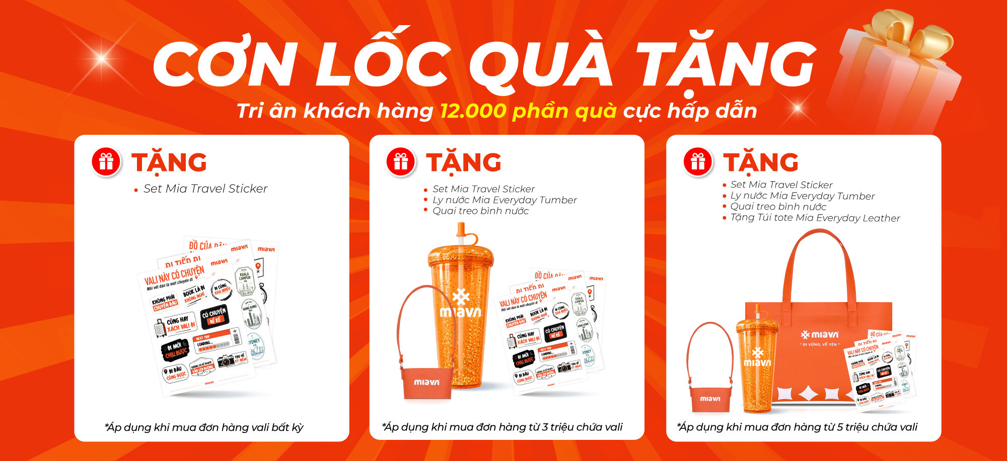Cơn lốc quà tặng - Tri ân 12.000 phần quà cực hấp dẫn