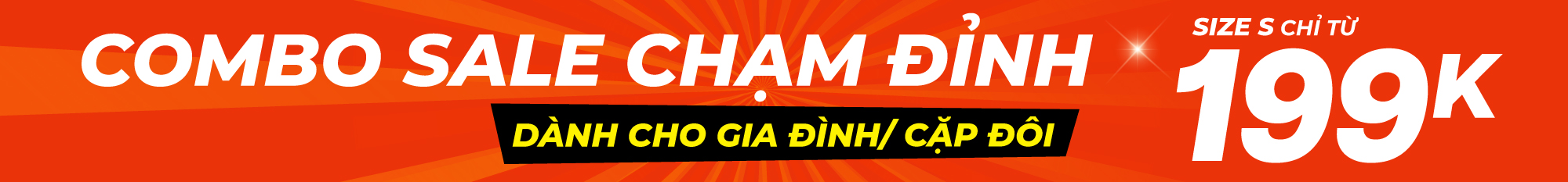 Combo sale chạm đỉnh - Size S chỉ từ 199K