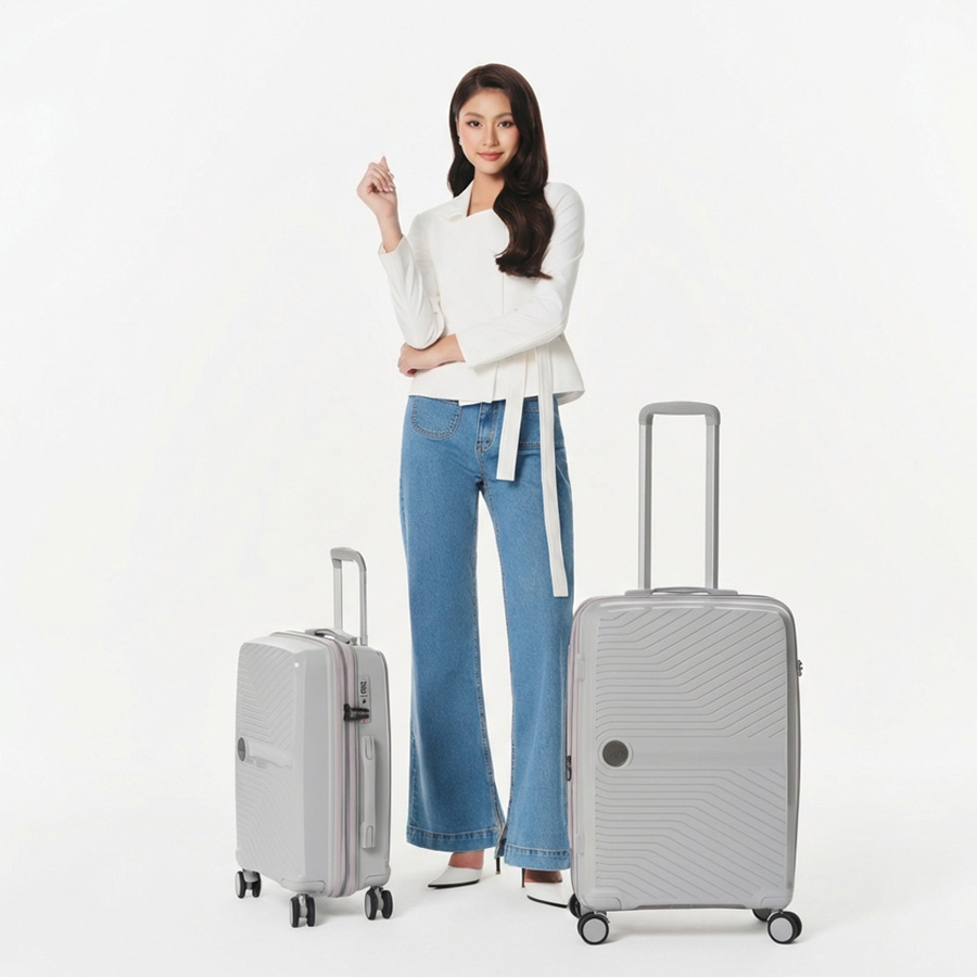 Vali Combo 2 Vali Pisani Demili Size S EXP + M Dark Blue 2