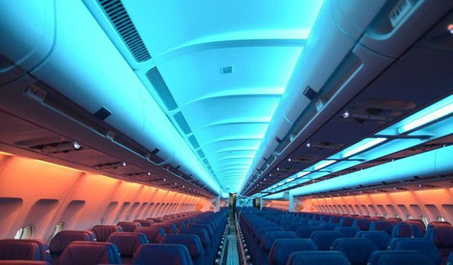 Vì sao ghế trên máy bay thường có màu xanh 4