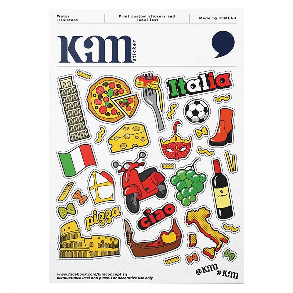 Kim Italia In the Pocket - Sticker Sheet S Đa Màu