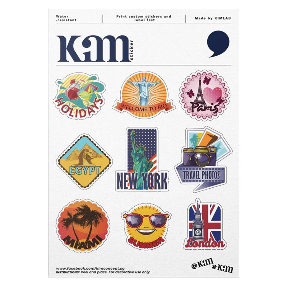 Kim Which City Are You In? - Sticker Sheet S Đa Màu