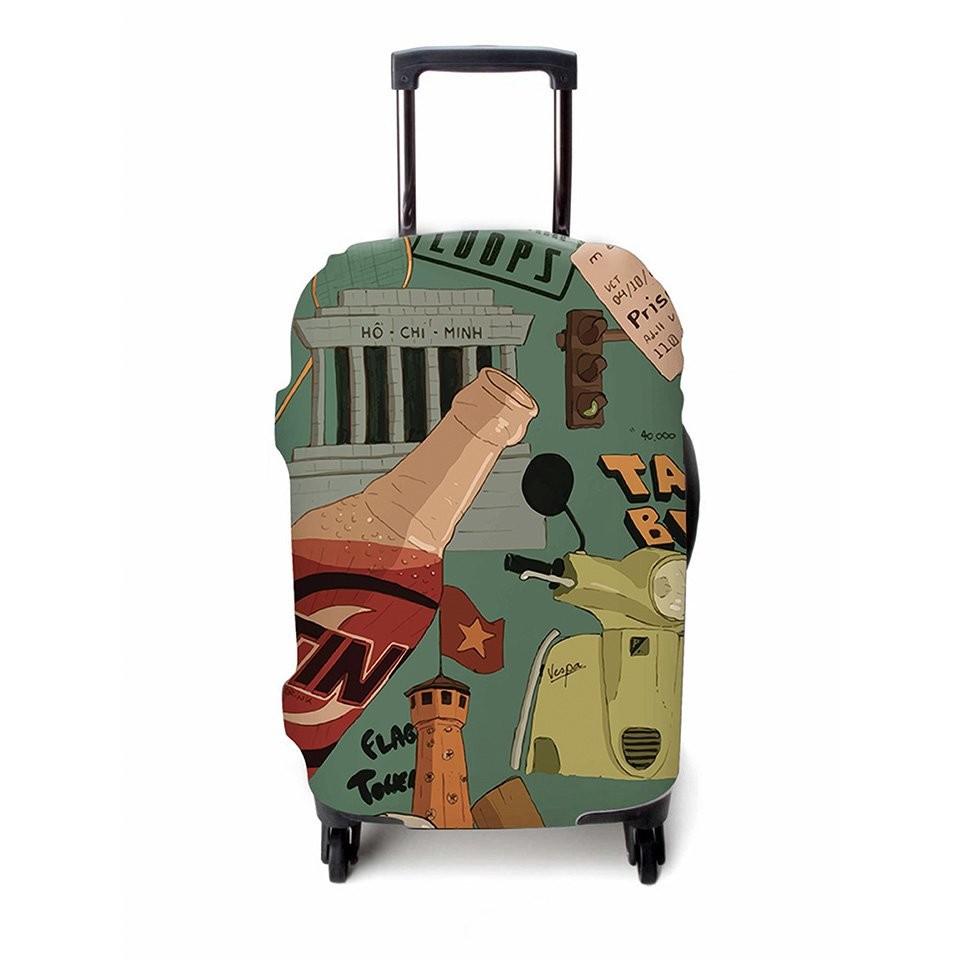 Bao trùm Vali Loops Hanoi Street Corner S Ða Màu
