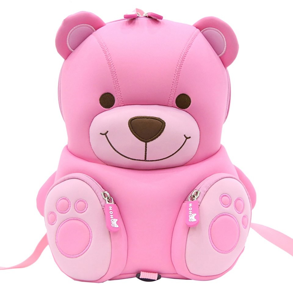 Balo Nohoo Bear NHB077 Backpack S Pink