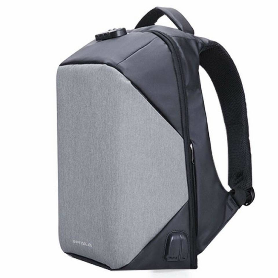 Balo Ofiyaa Passcode Lock Defender for Laptop 15" OFI1902 Backpack M Grey