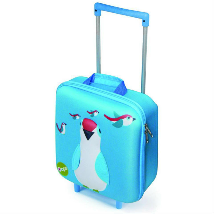Vali Oops Vali kéo siêu nhẹ mini hình chú chim M Blue