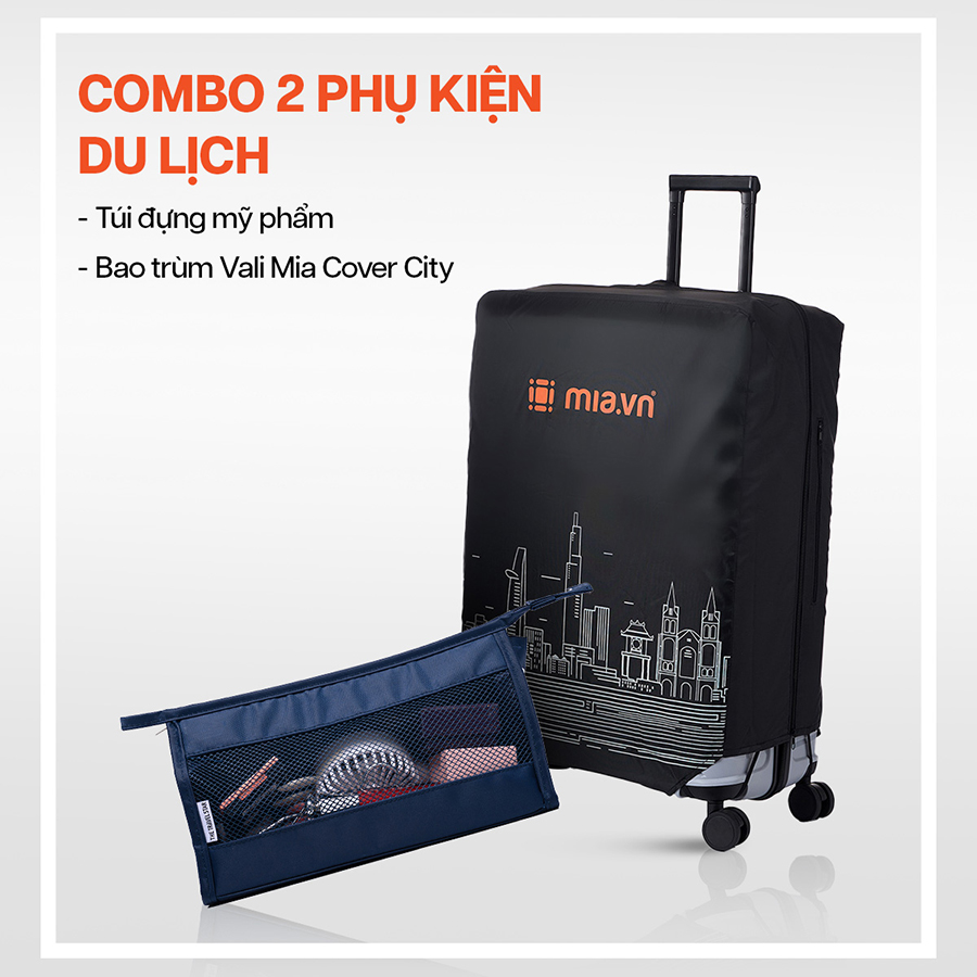 Phụ kiện khác Combo 2 món phụ kiện Túi đựng mỹ phẩm The Travel Star + Bao trùm Mia Cover