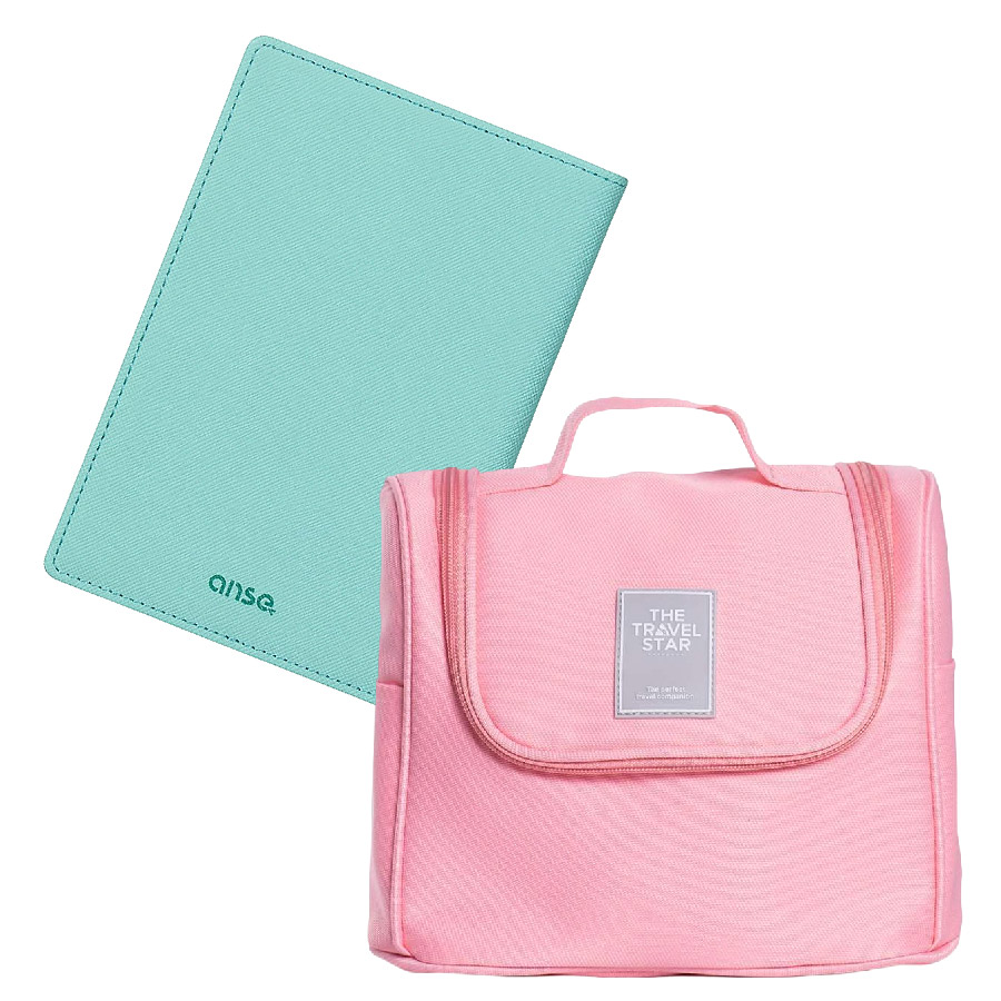 Túi phụ kiện du lịch Combo Anse Passport Cover LA301 + The Travel Star Ely