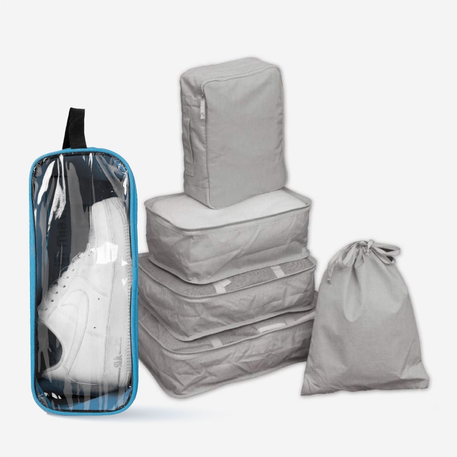 Phụ kiện khác Combo Túi đựng giày Mia Sport shoes bag S Blue Túi phân loại hành lý Anse Travel Bag Set LA049