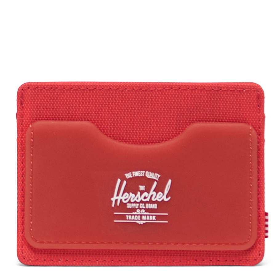 Ví đựng tiền Herschel Charlie Rubber RFID Wallet S Hot Coral