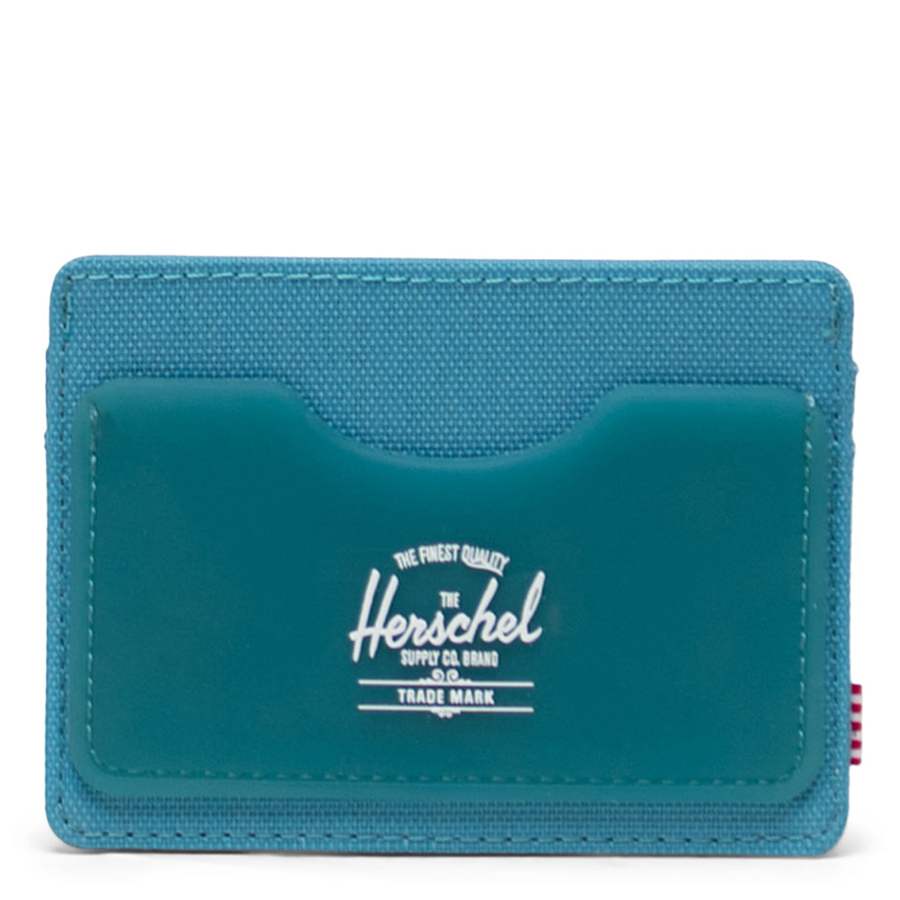 Ví đựng tiền Herschel Charlie Rubber RFID Wallet S Neon Blue