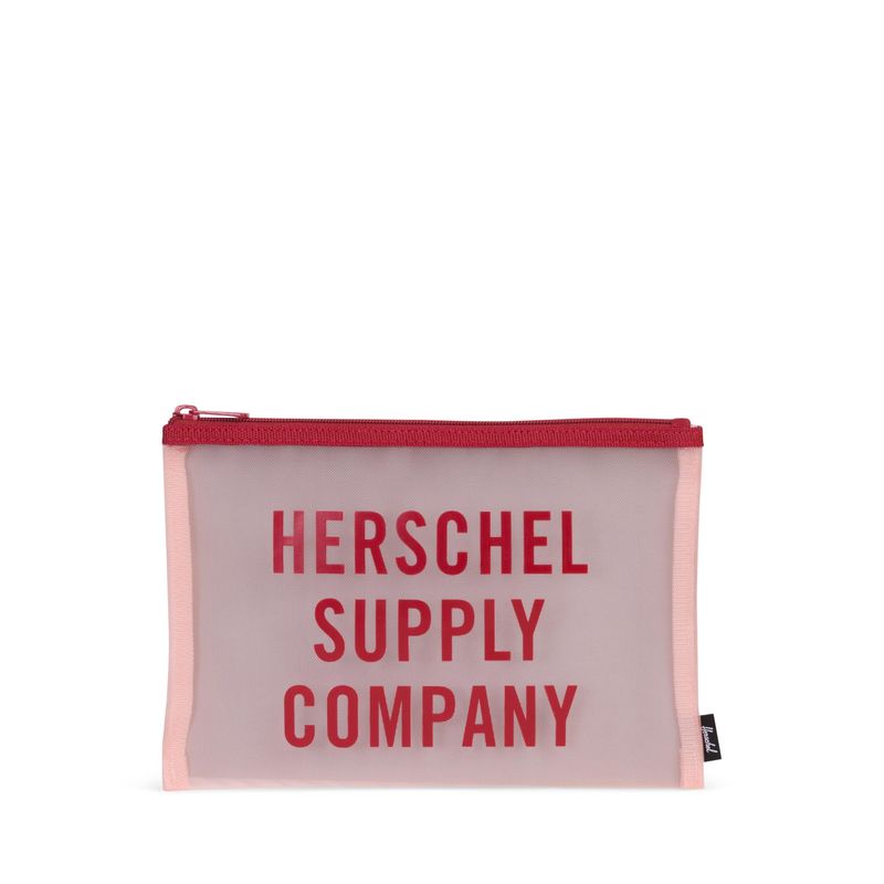 Túi phụ kiện du lịch Herschel Network Large Mesh S Ospeach/Brick Red