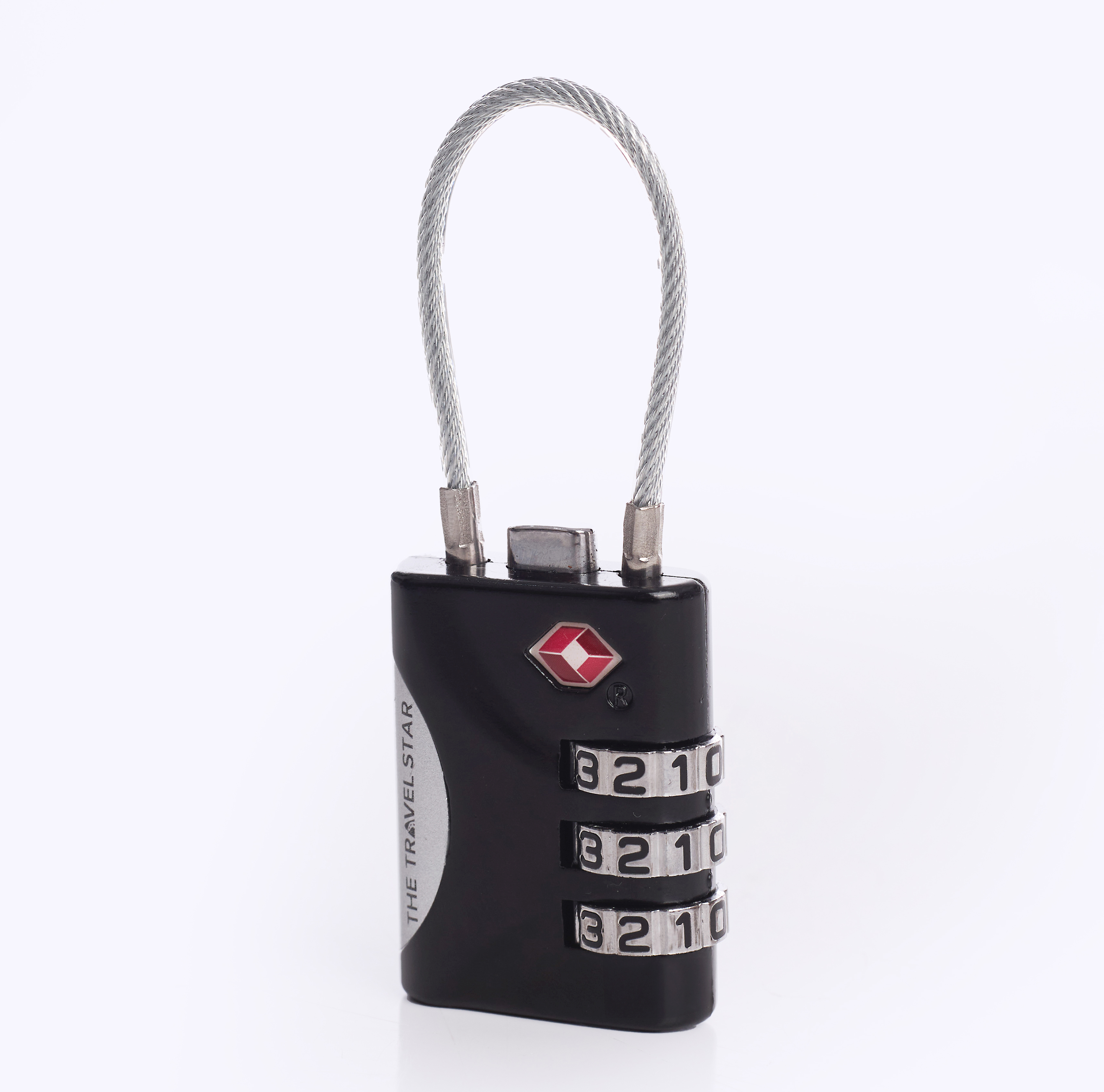 Khóa Vali The Travel Star C00-347 TSA Lock with Cable S Black