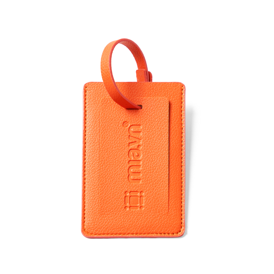 Thẻ treo hành lý The Travel Star Leather Luggage Tag S Orange