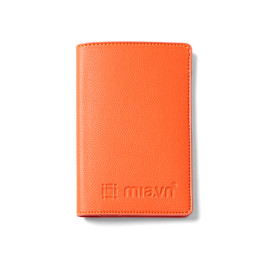 The Travel Star Leather Passport Cover S Orange